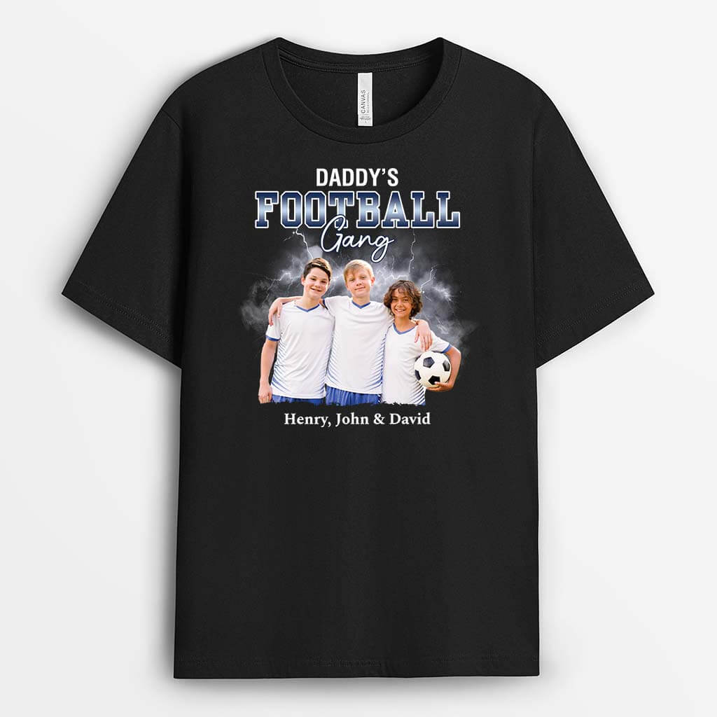 Personalized Grandpa's Football Gang T-shirt