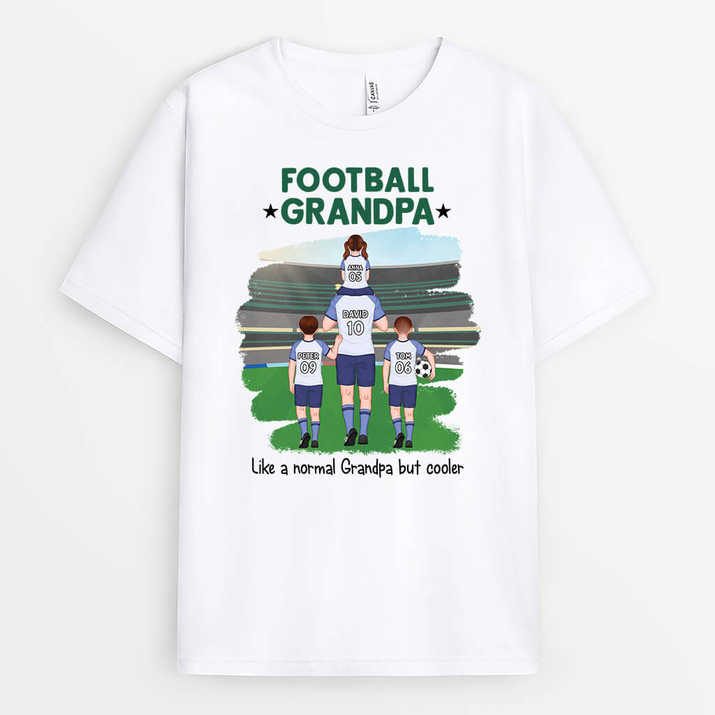 Football Daddy/Grandpa T-shirt - Customized Dad Gifts