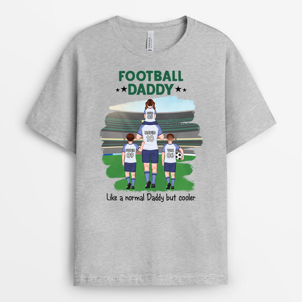 Football Daddy/Grandpa T-shirt - Customized Dad Gifts