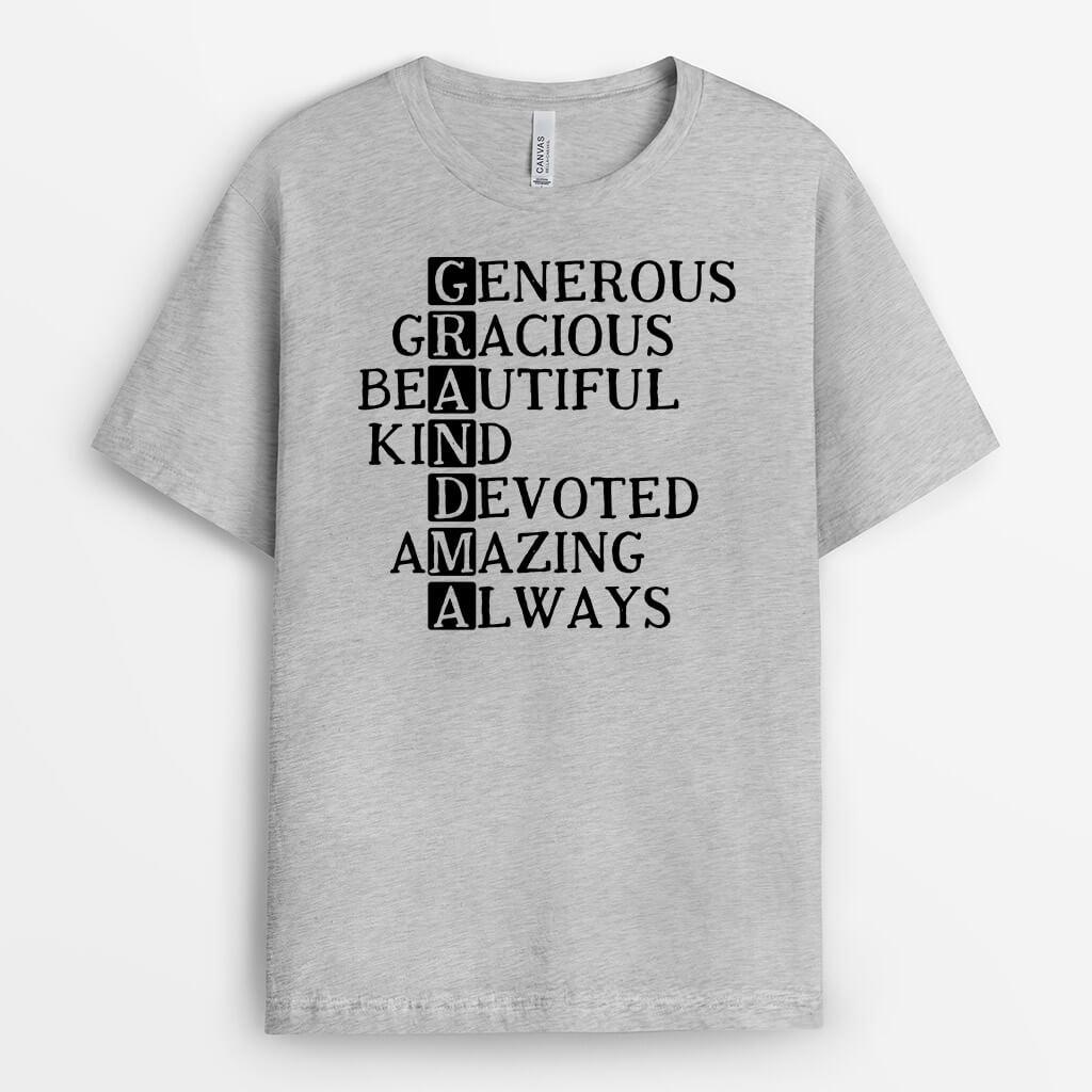 Personalized Father Acrostic Poem T-shirt