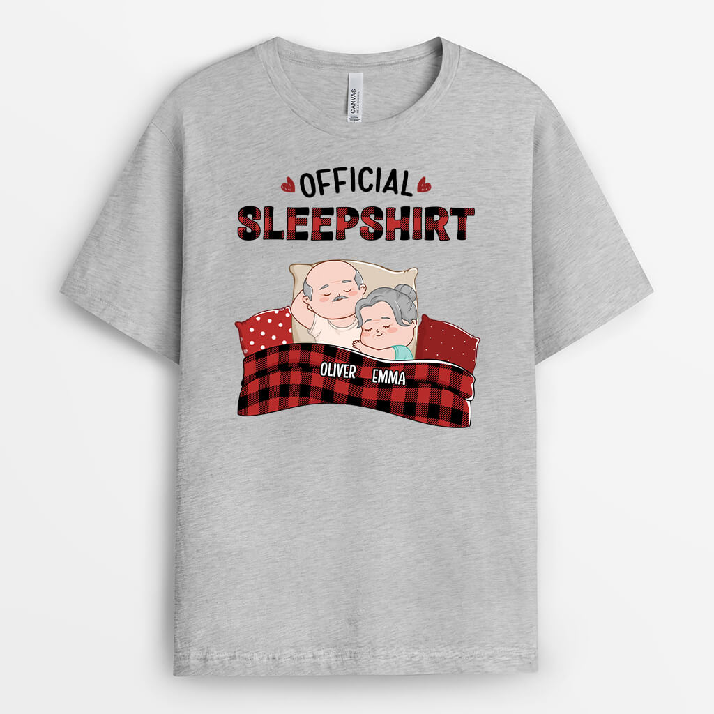Personalized Official Sleepshirt For Couple T-shirt