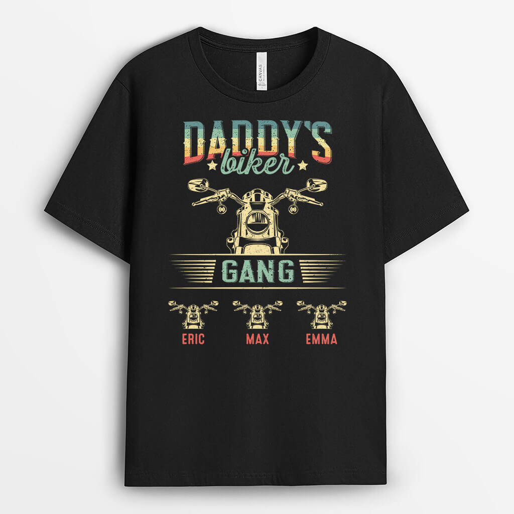 Personalized Daddy/Grandpa's Biker Gang T-shirt