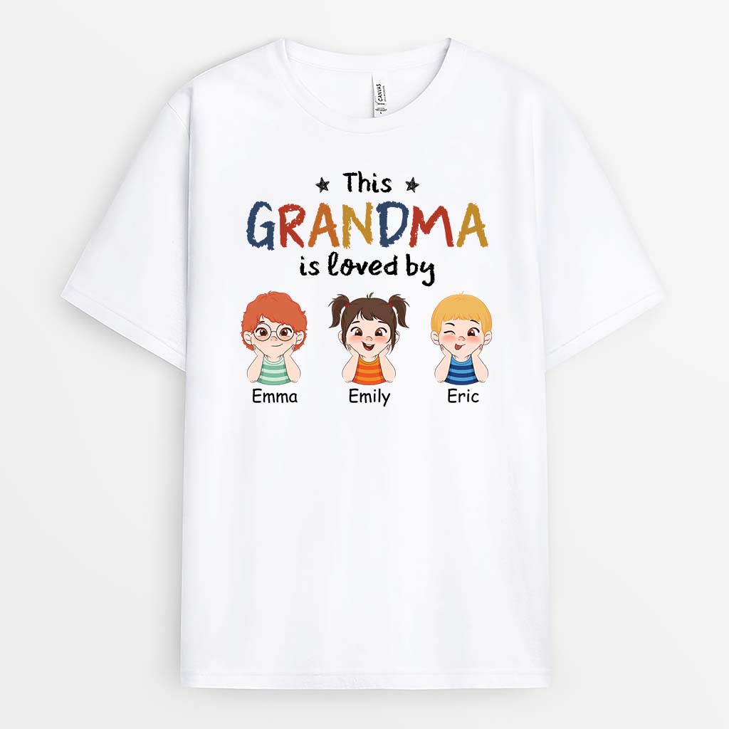 Personalized This Grandma/Mommy Is Loved By T-shirt