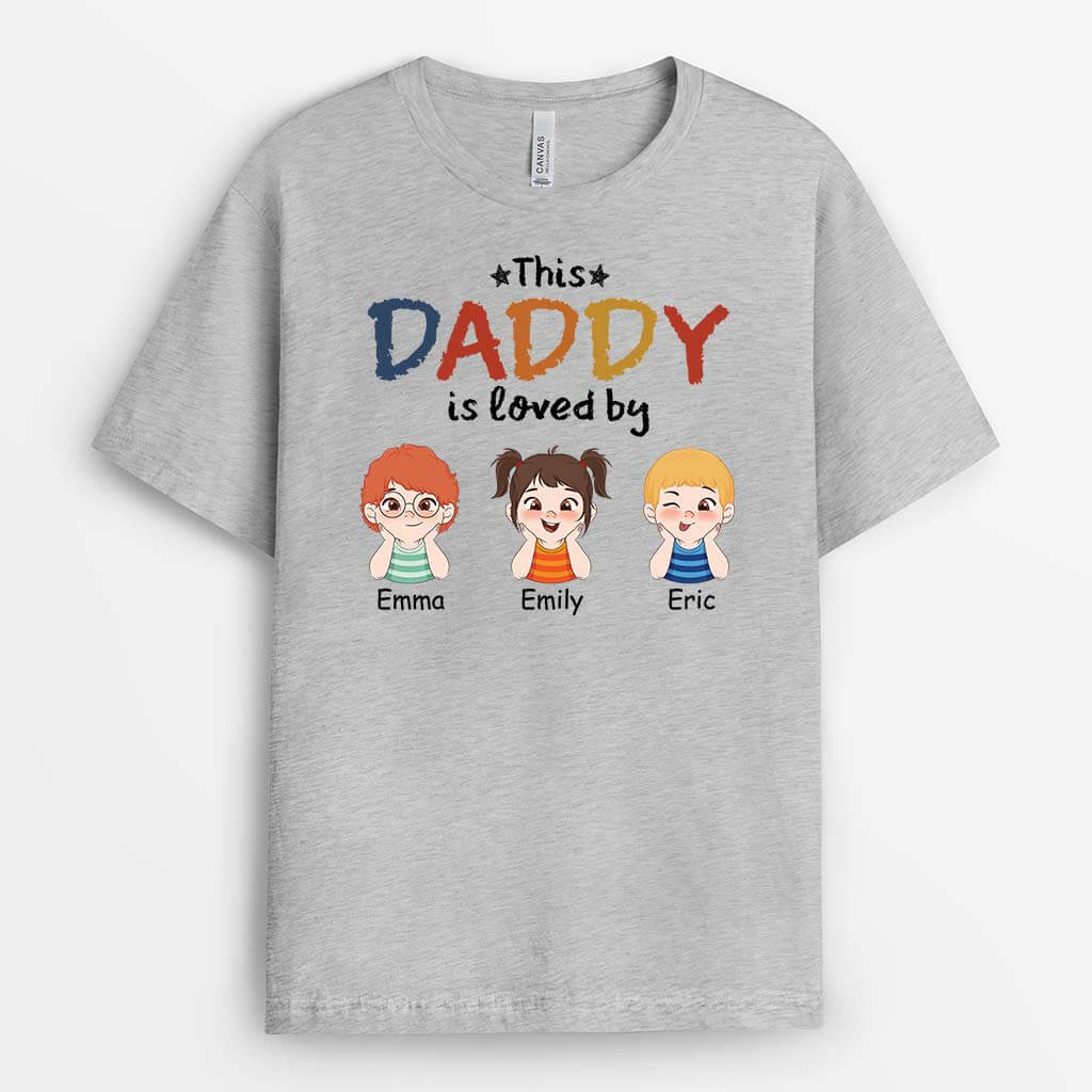 Personalized This Grandad/Dad Is Loved By T-shirt