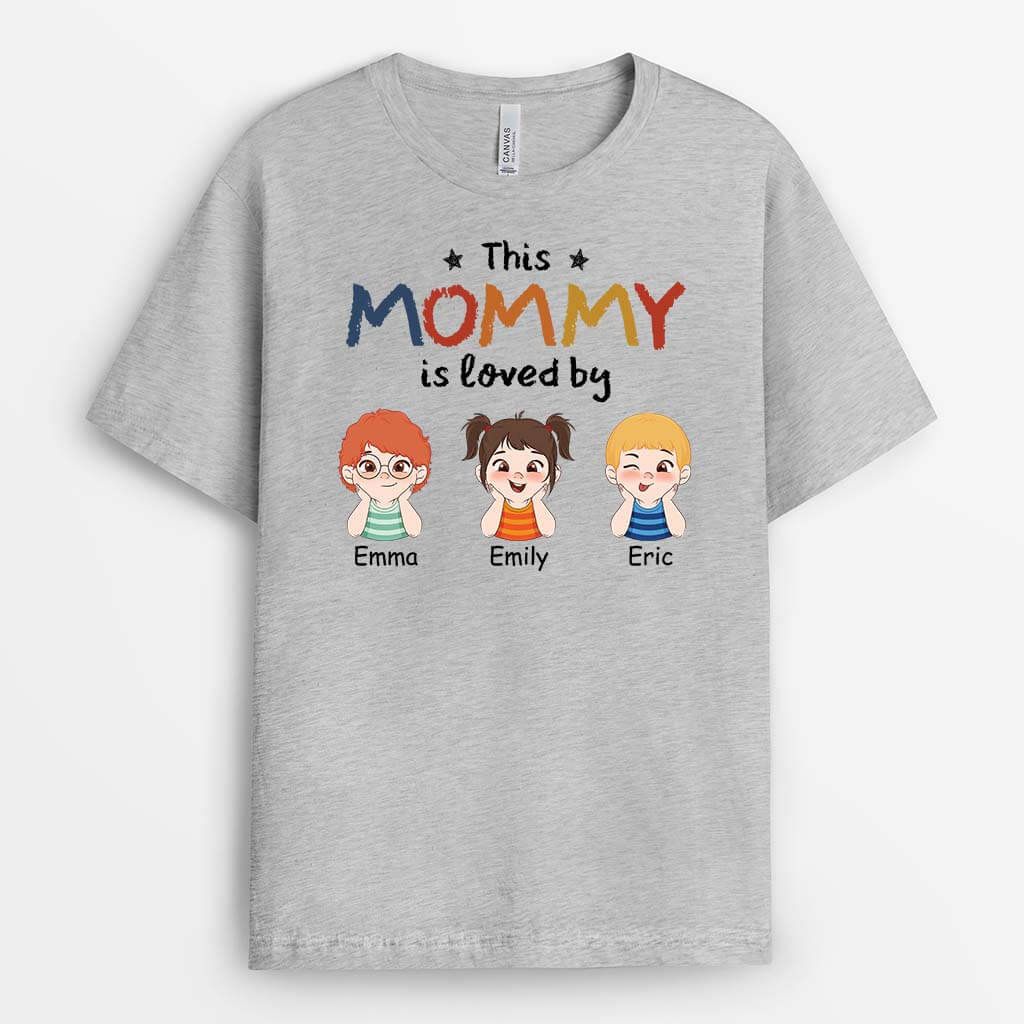 Personalized This Grandma/Mommy Is Loved By T-shirt
