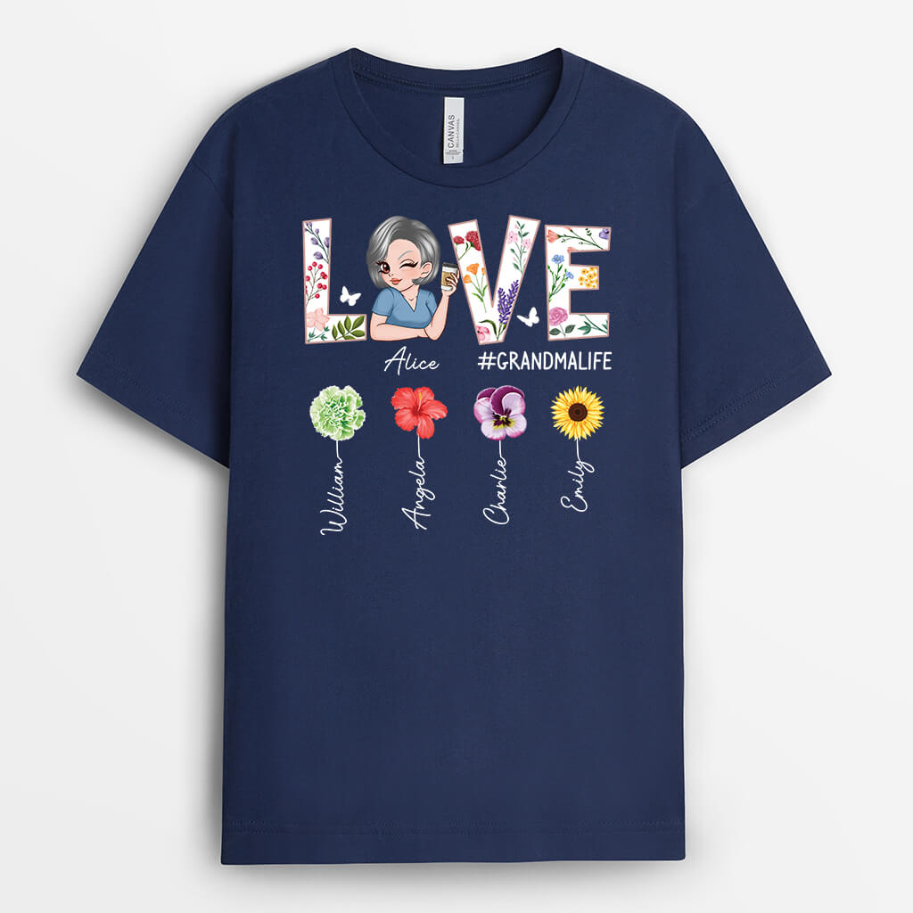 Personalized Love Garden T-shirt