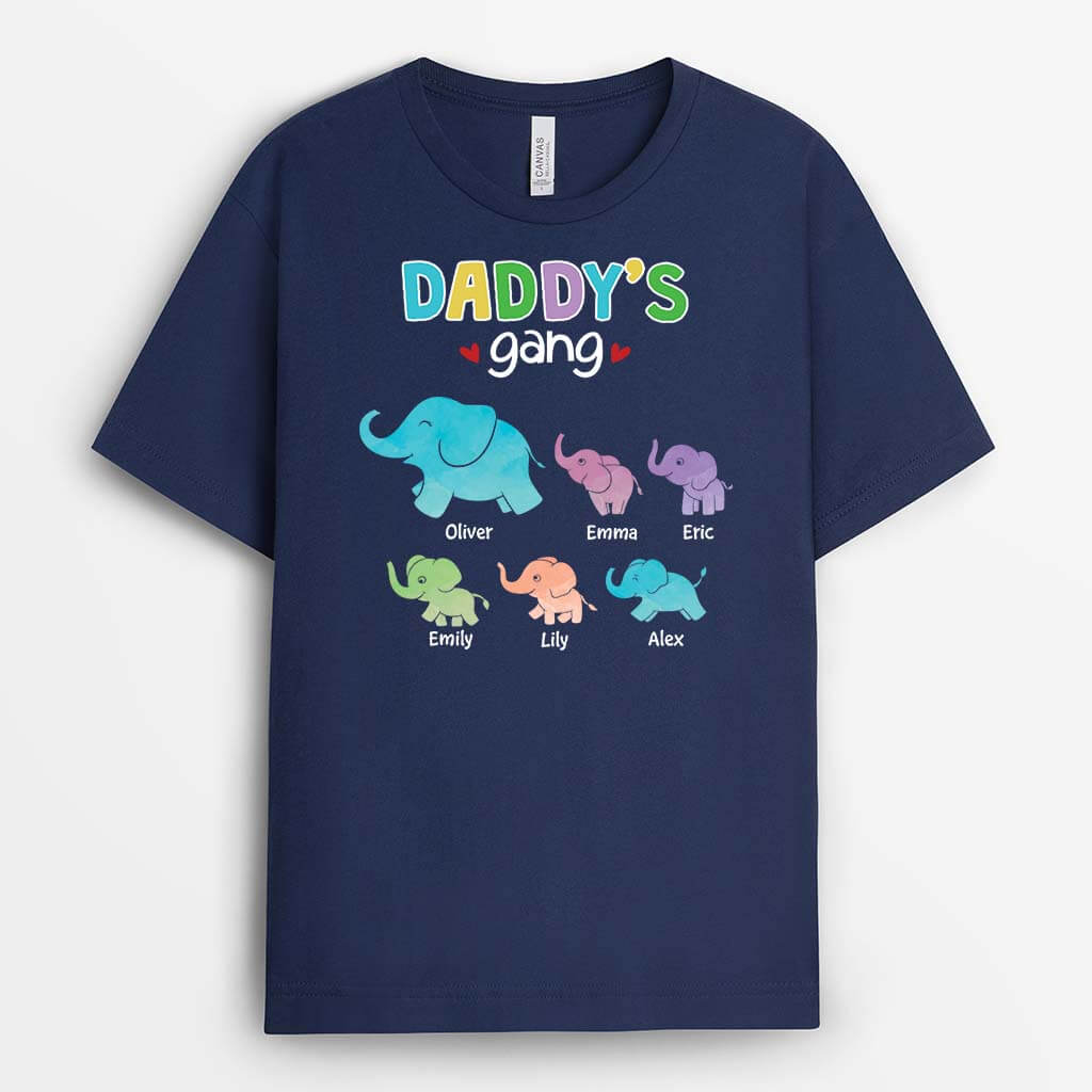 Personalized Elephant Shirts with Names - Unique Gifts for Dad