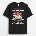 Personalized I'm A Veteran Grandpa T-shirt
