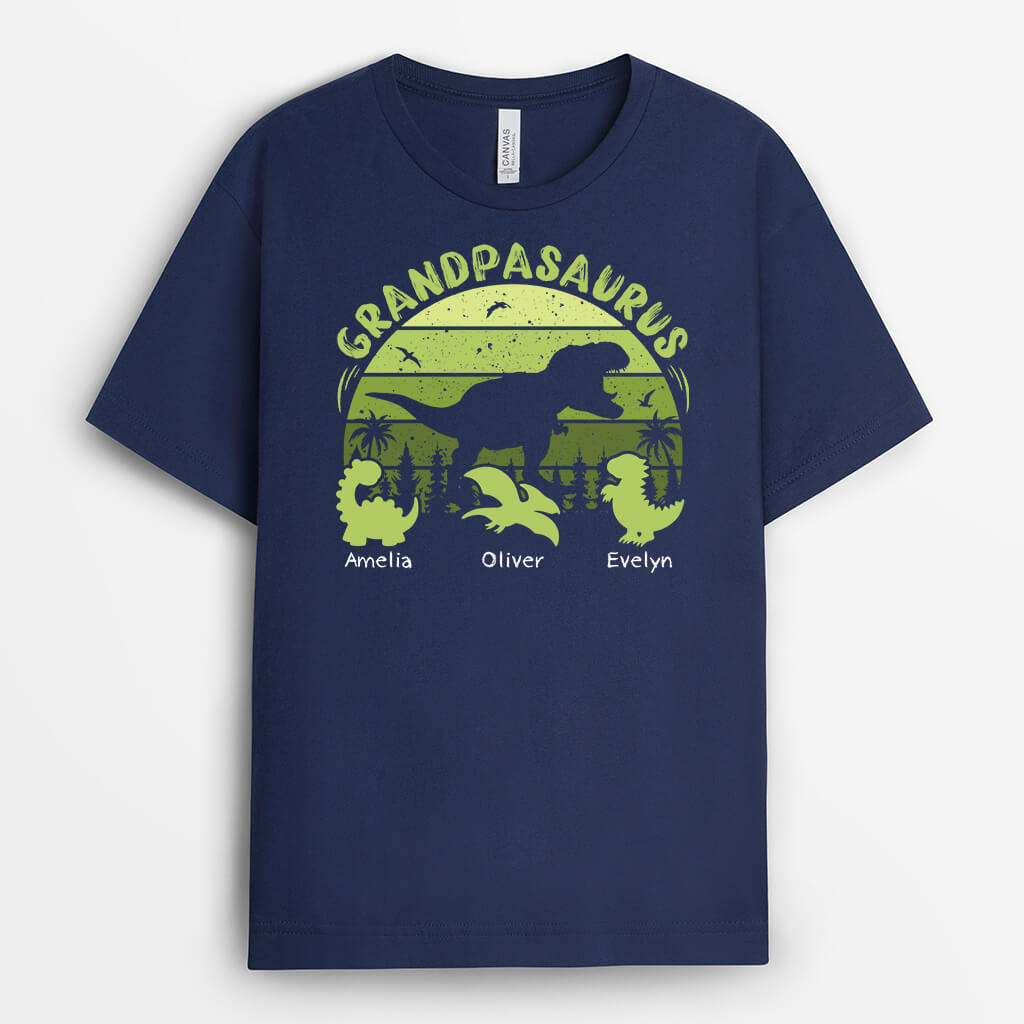 Personalized Papasaurus T-shirt - Personalized Gifts For Dad