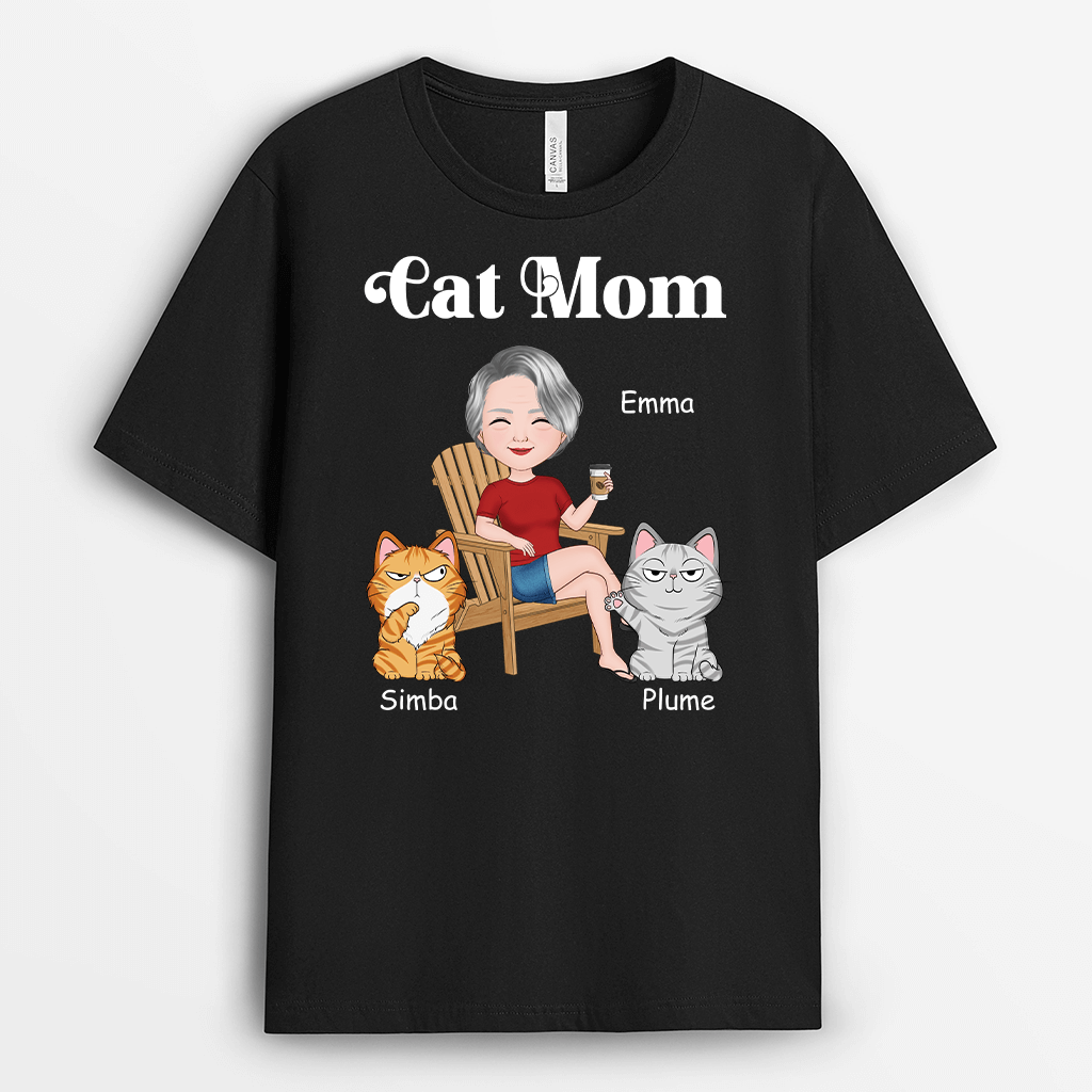 Personalized Cat Mom/Dad T-shirt