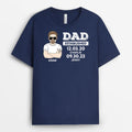 Personalized Dad Established T-shirt