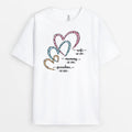 Personalized Wife Mommy Grandma Hearts T-shirt