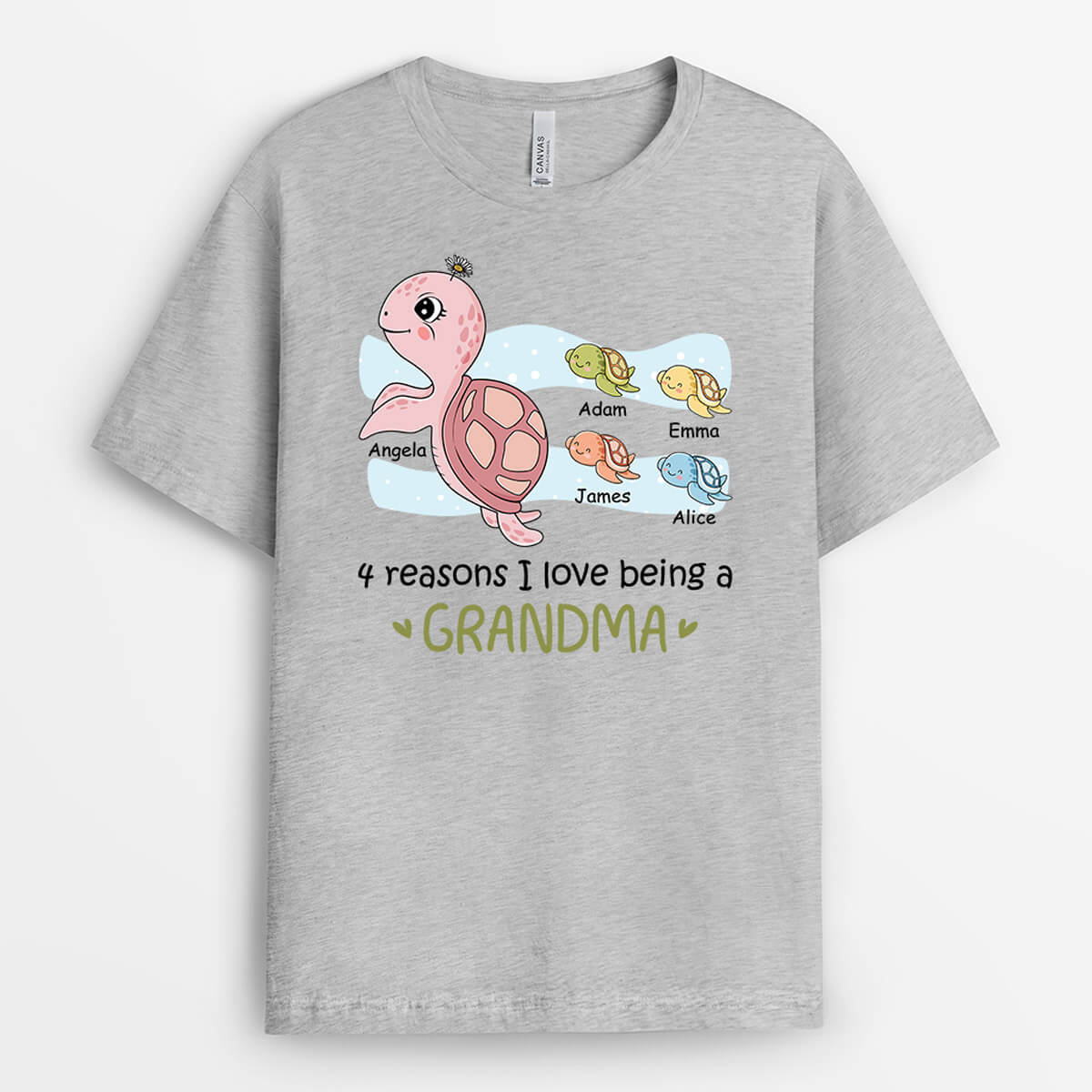 Personalized 4 Reasons I Love Being A Dad/Grandpa Turtle T-shirt