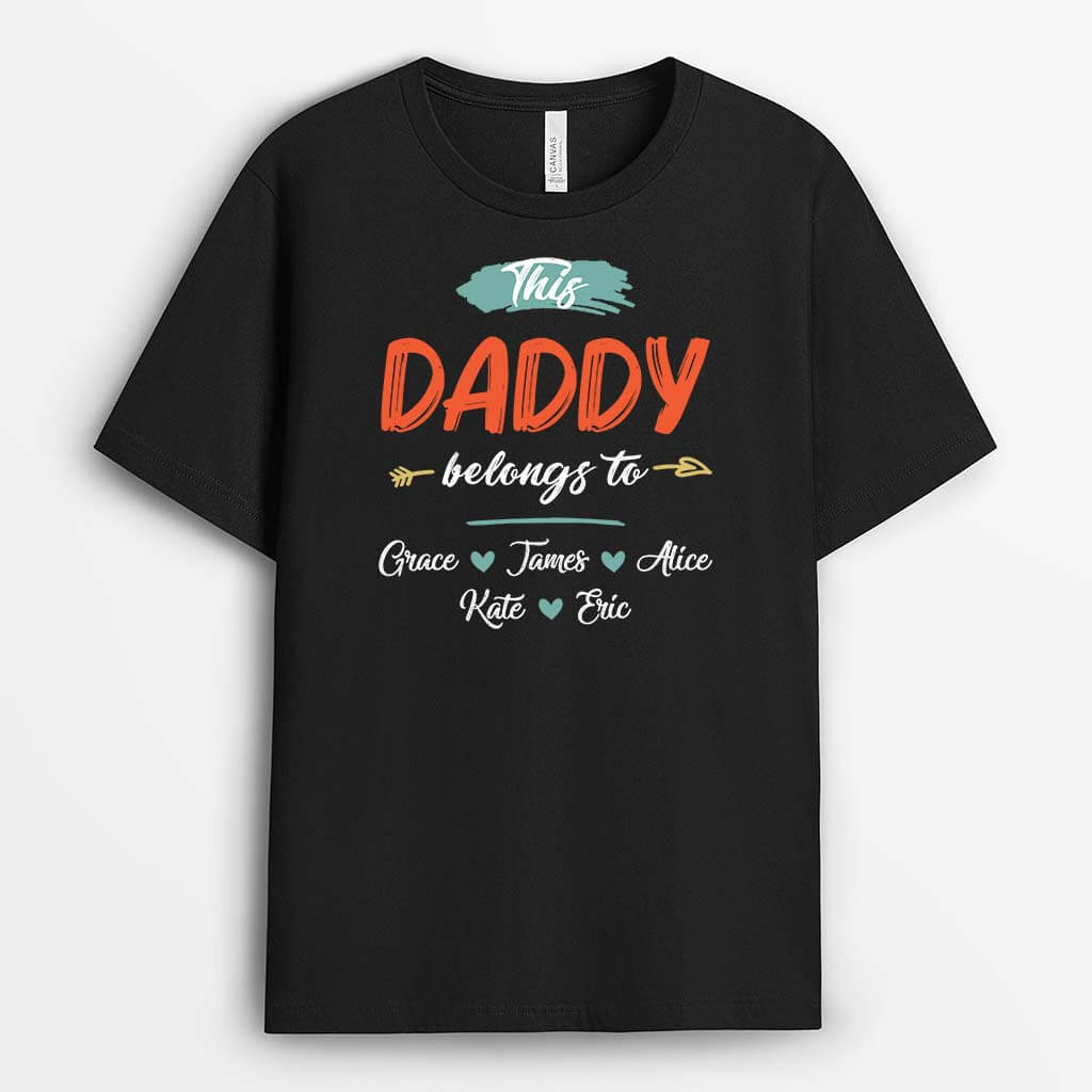 This Daddy/Grandpa Belongs To - Customized T-Shirt