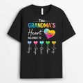 Personalized This Grandma/Mommy's Heart Belongs To T-shirt