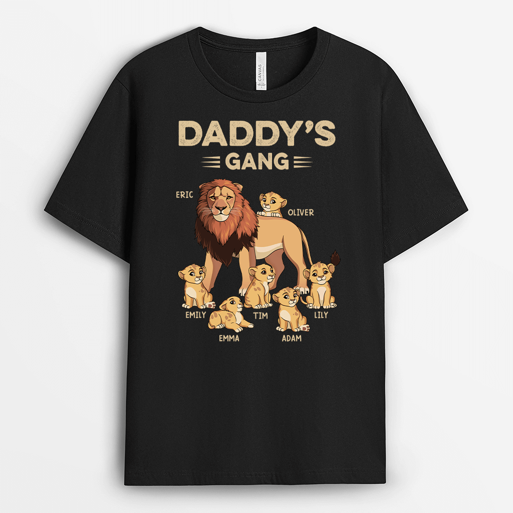 Personalized Daddy/Grandpa's Lion Gang T-shirt