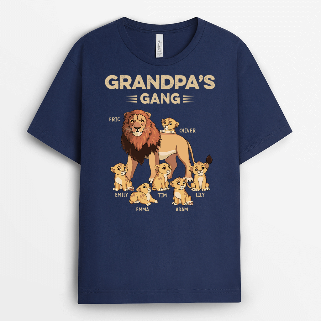 Personalized Daddy/Grandpa's Lion Gang T-shirt