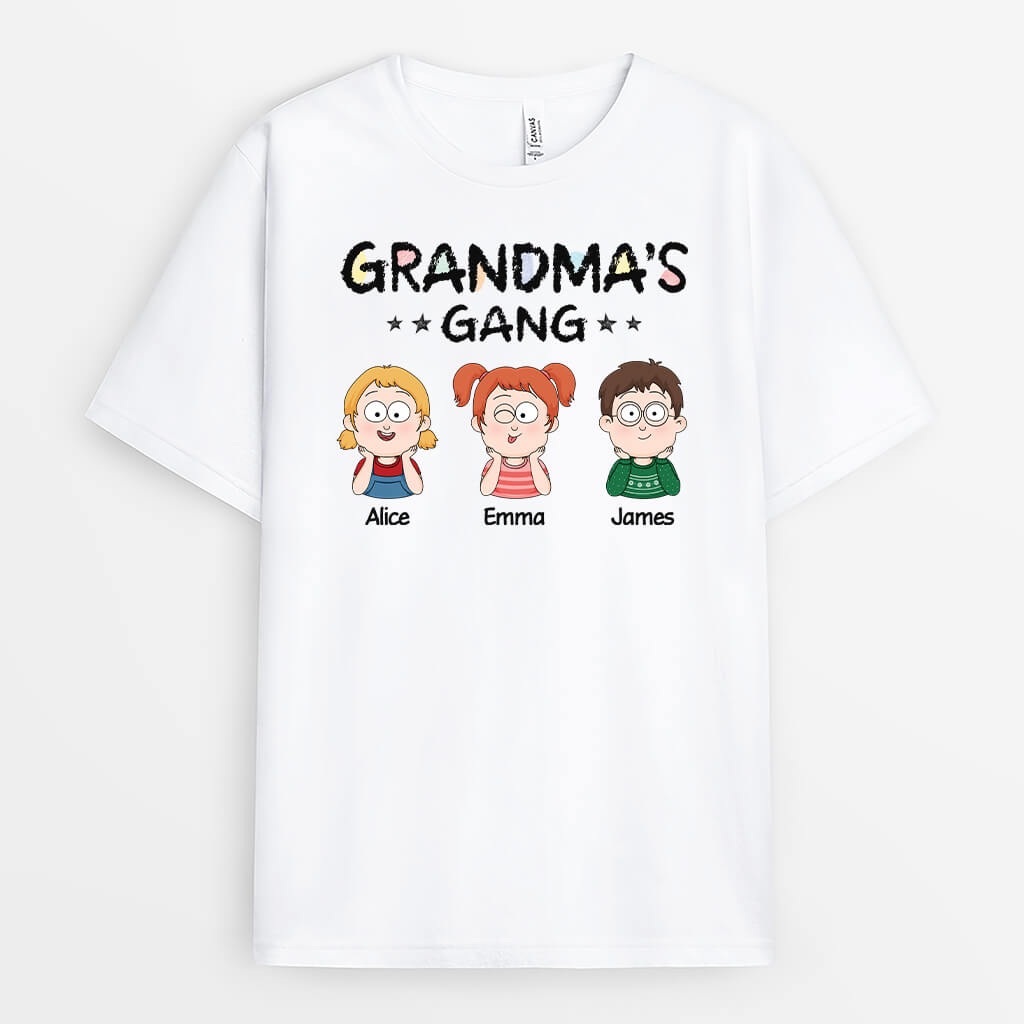 Personalized Star Mommy/Grandma's Gang T-shirt