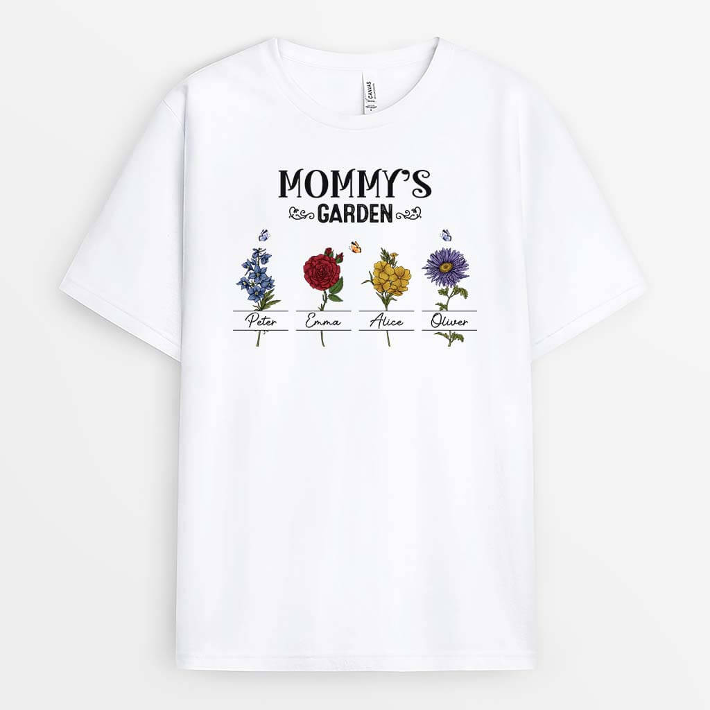 Personalized Grandma's Flower Garden T-shirt
