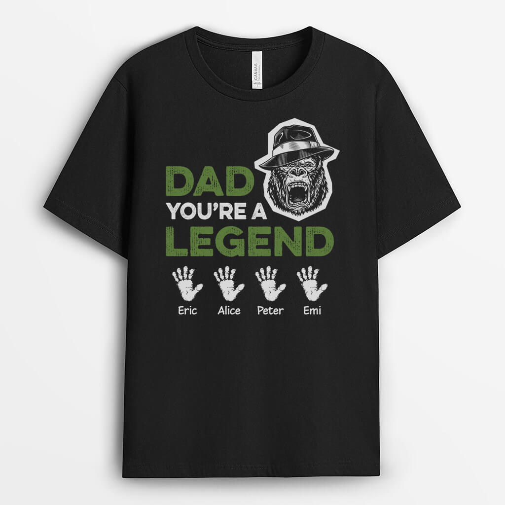 Personalized Dad You're A Legend T-shirt