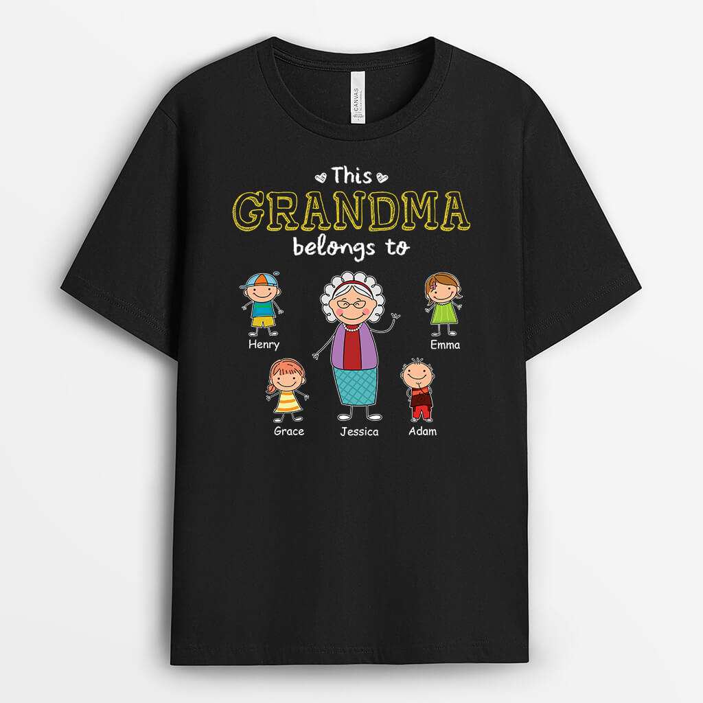 Personalized Gifts for Grandpa - This Grandpa Belongs To Shirt