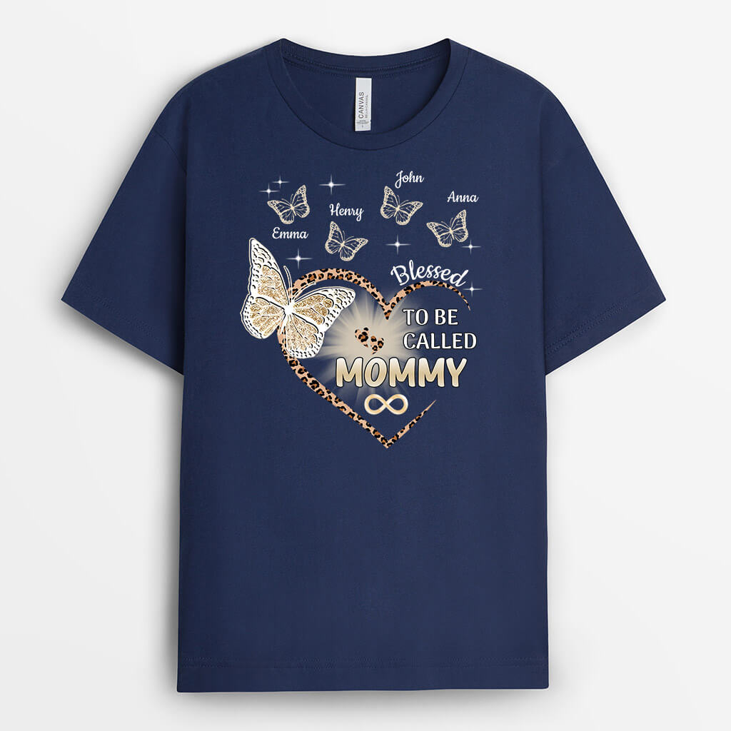 Personalized Blessed To Be Called Grandma T-shirt