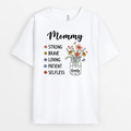 Personalized Loving Mommy Flowers T-shirt
