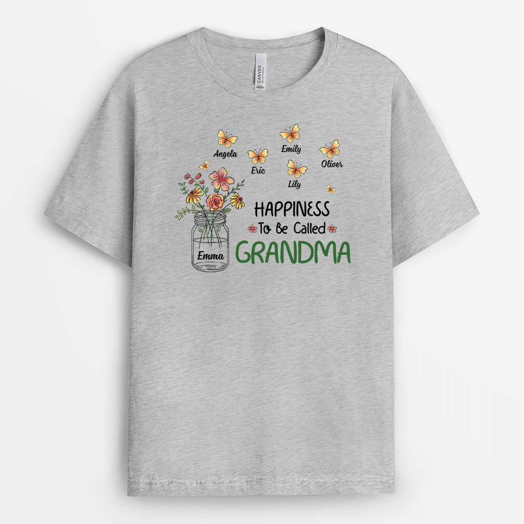 Personalized Happiness To Be Called Mom T-shirt