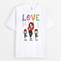 Personalized Love Mom And Kids T-shirt