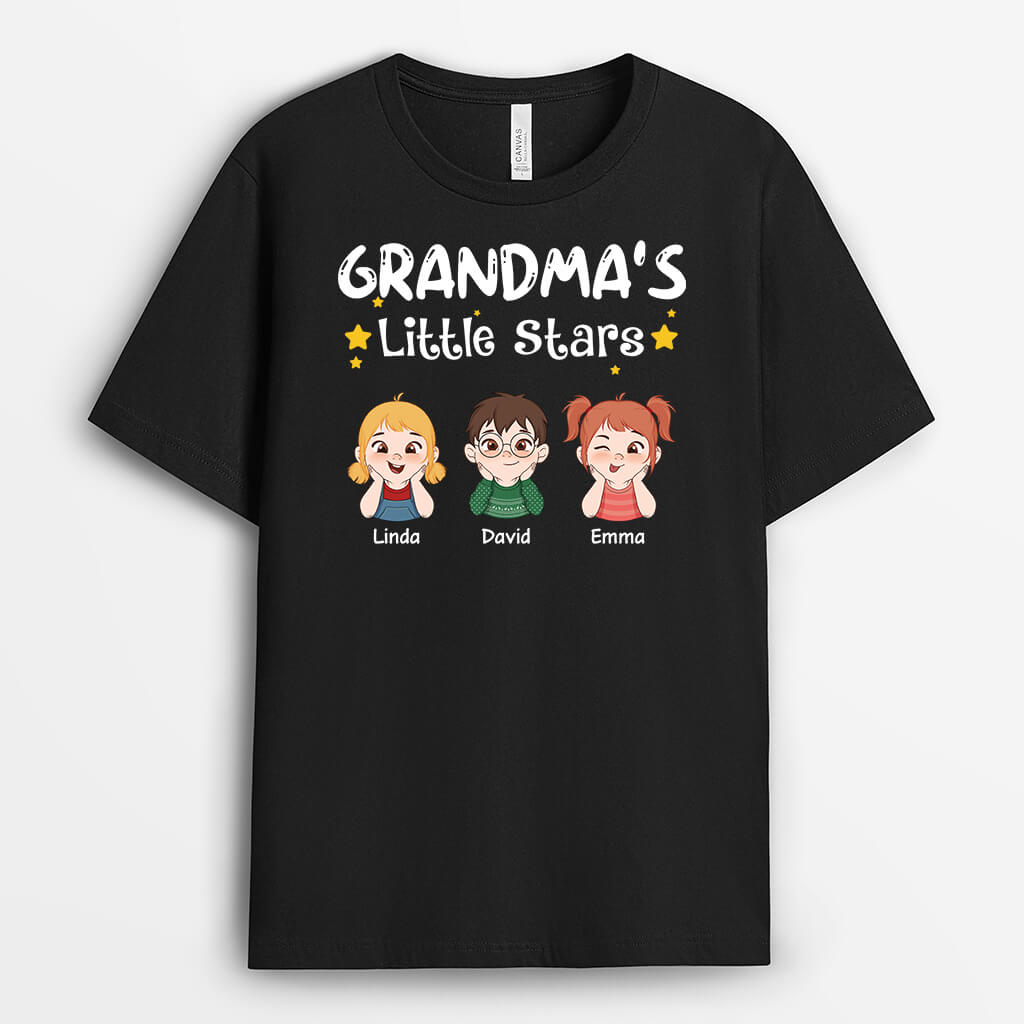 Personalized Daddy's/Grandpa's Little Stars T-shirt