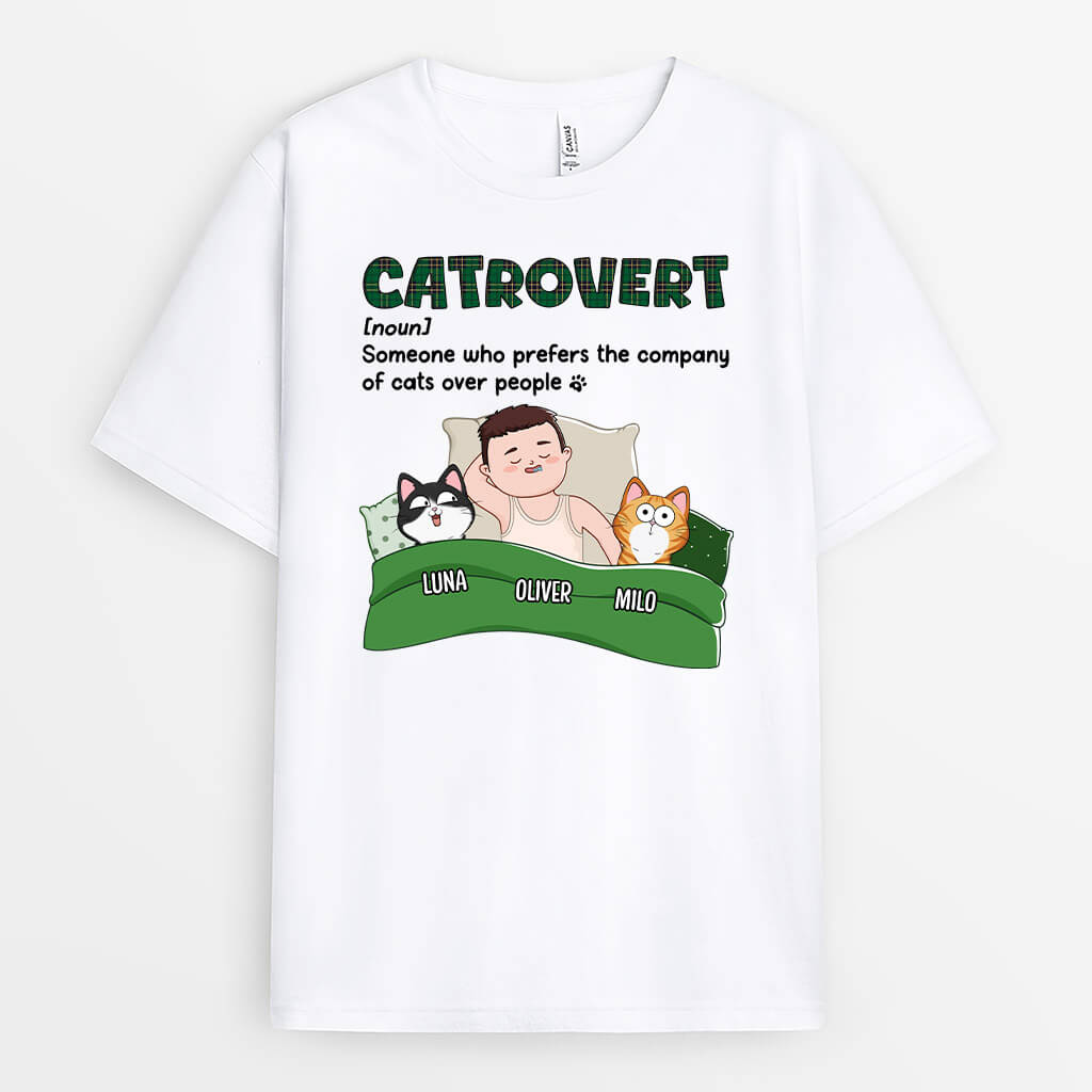 Personalized Funny Gifts - Custom Cat Shirts for Humans