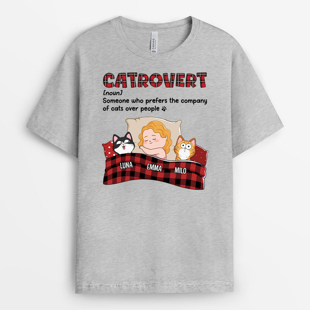 Personalized Funny Gifts - Custom Cat Shirts for Humans