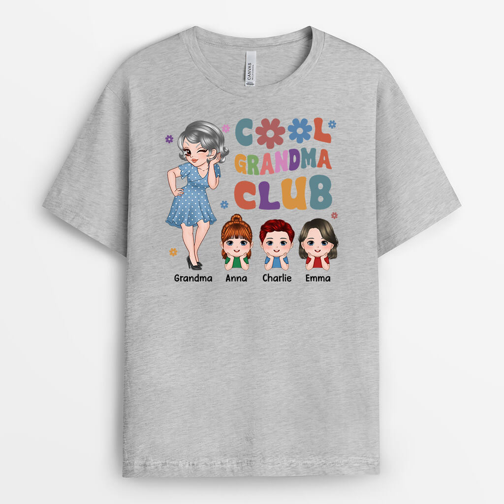 Personalized Cool Mommy/Grandma Club T-shirt