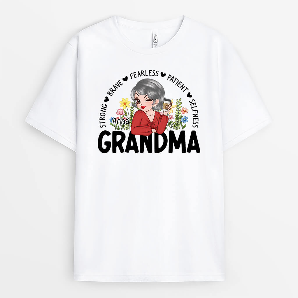 Personalized Mommy's Flower Garden T-shirt