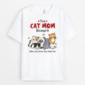 Personalized This Cat Mom Belongs To T-shirt