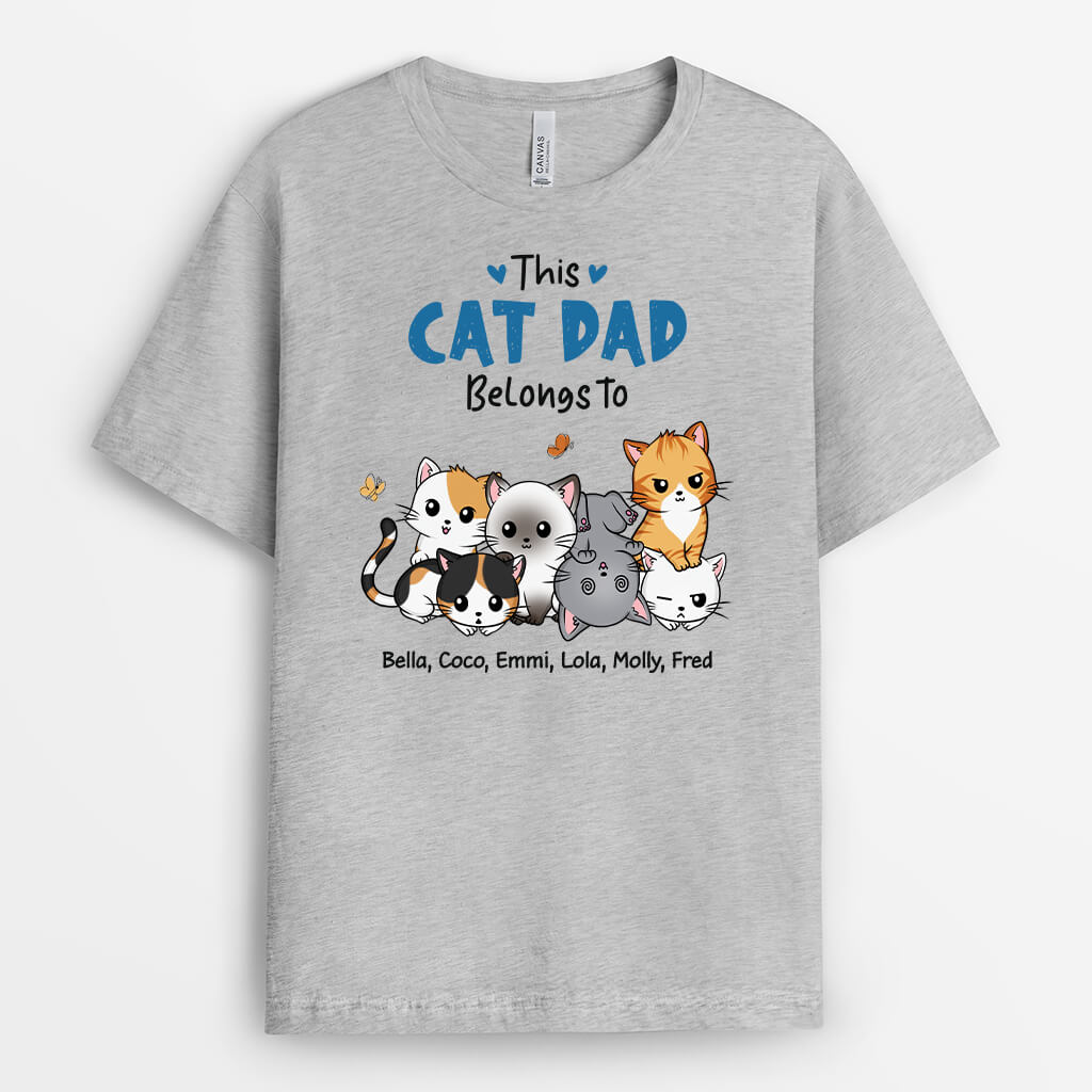 Personalized This Cat Mom Belongs To T-shirt