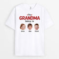 Personalized This Mommy Belongs To T-shirt