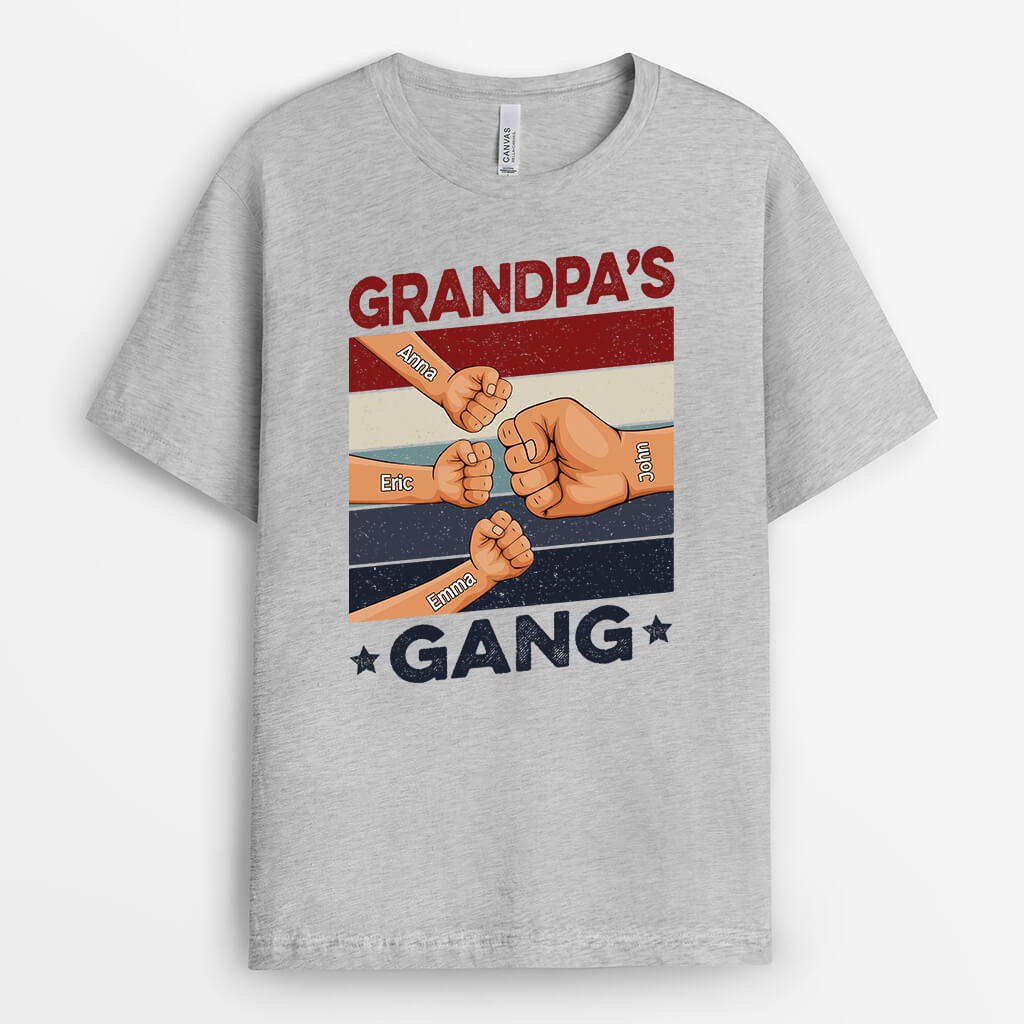 Personalized Daddy's Gang Fist T-shirt