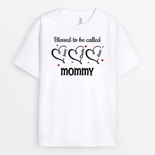 Blessed To Be Called Grandma - Personalized Grandma T-Shirt