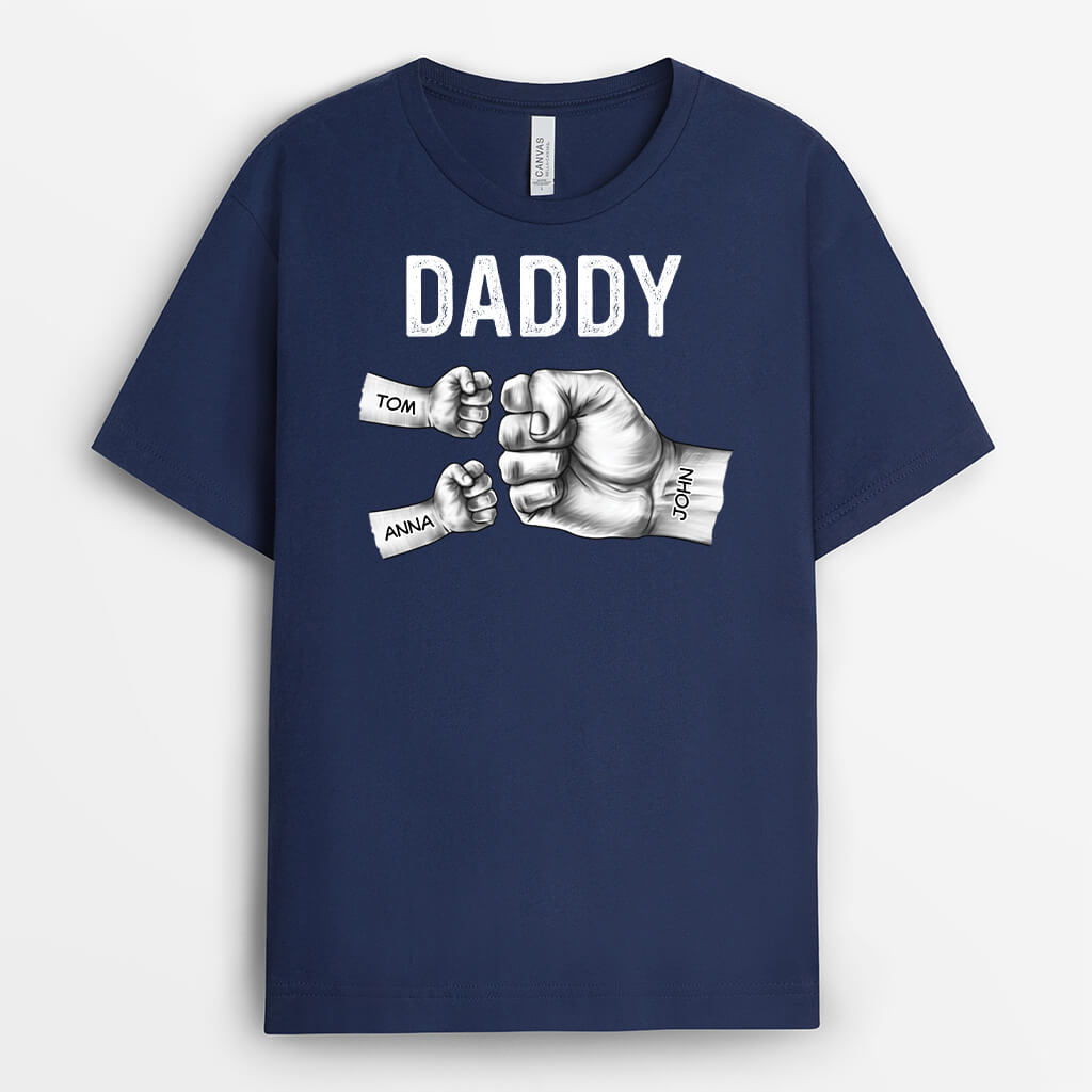 Personalized Papa Fist T-shirt