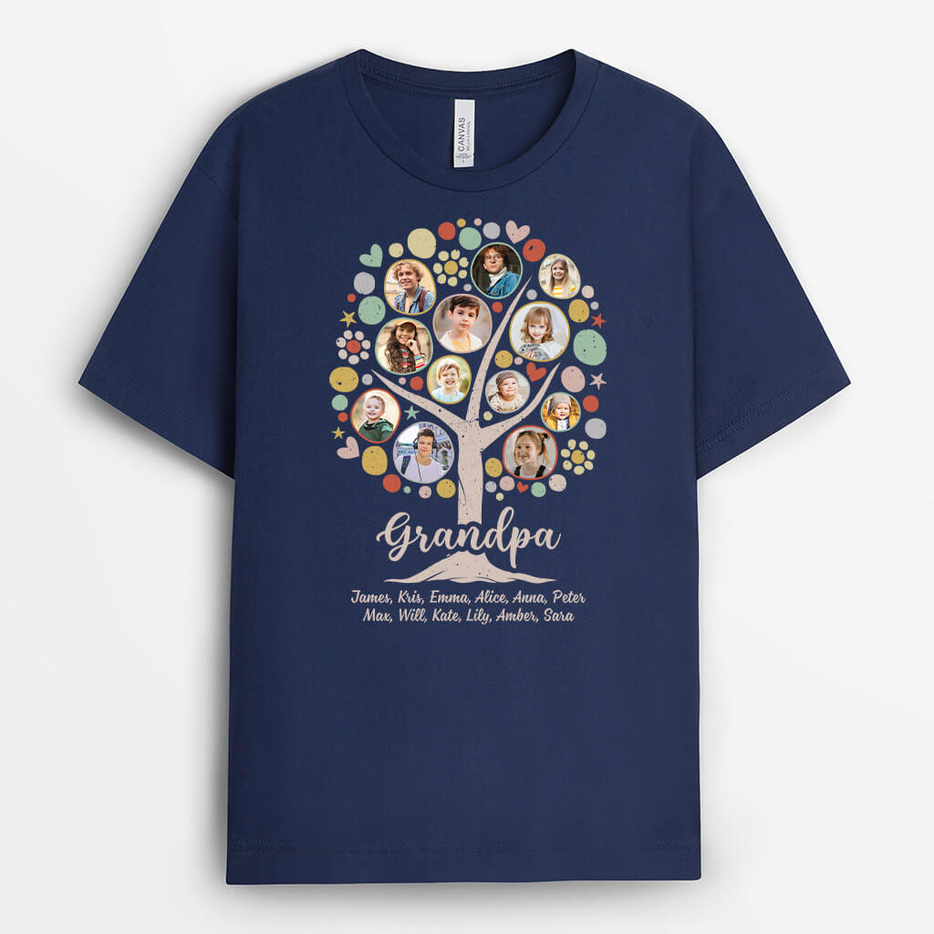 Personalized Daddy/Grandpa Tree T-shirt