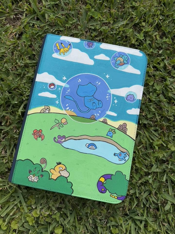 First Legend Journey Scene Binder - hand-painted Journey Pastel card binder cover