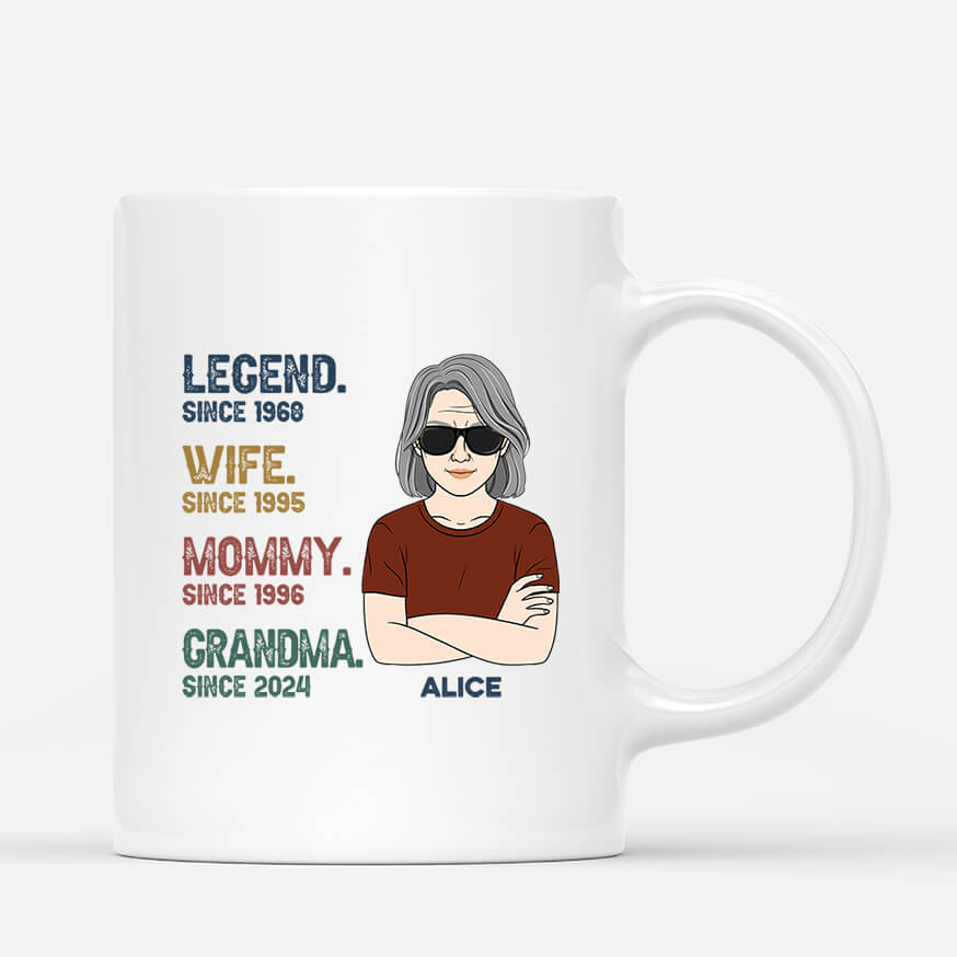 Personalized Legend Grandma Mom Mug