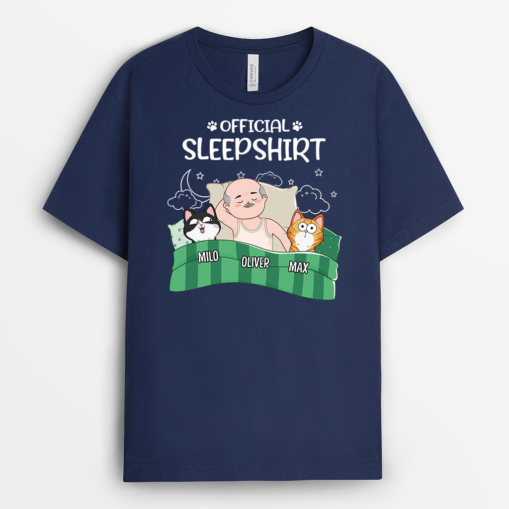 Personalized Best Cat Official Sleepshirt T-Shirt