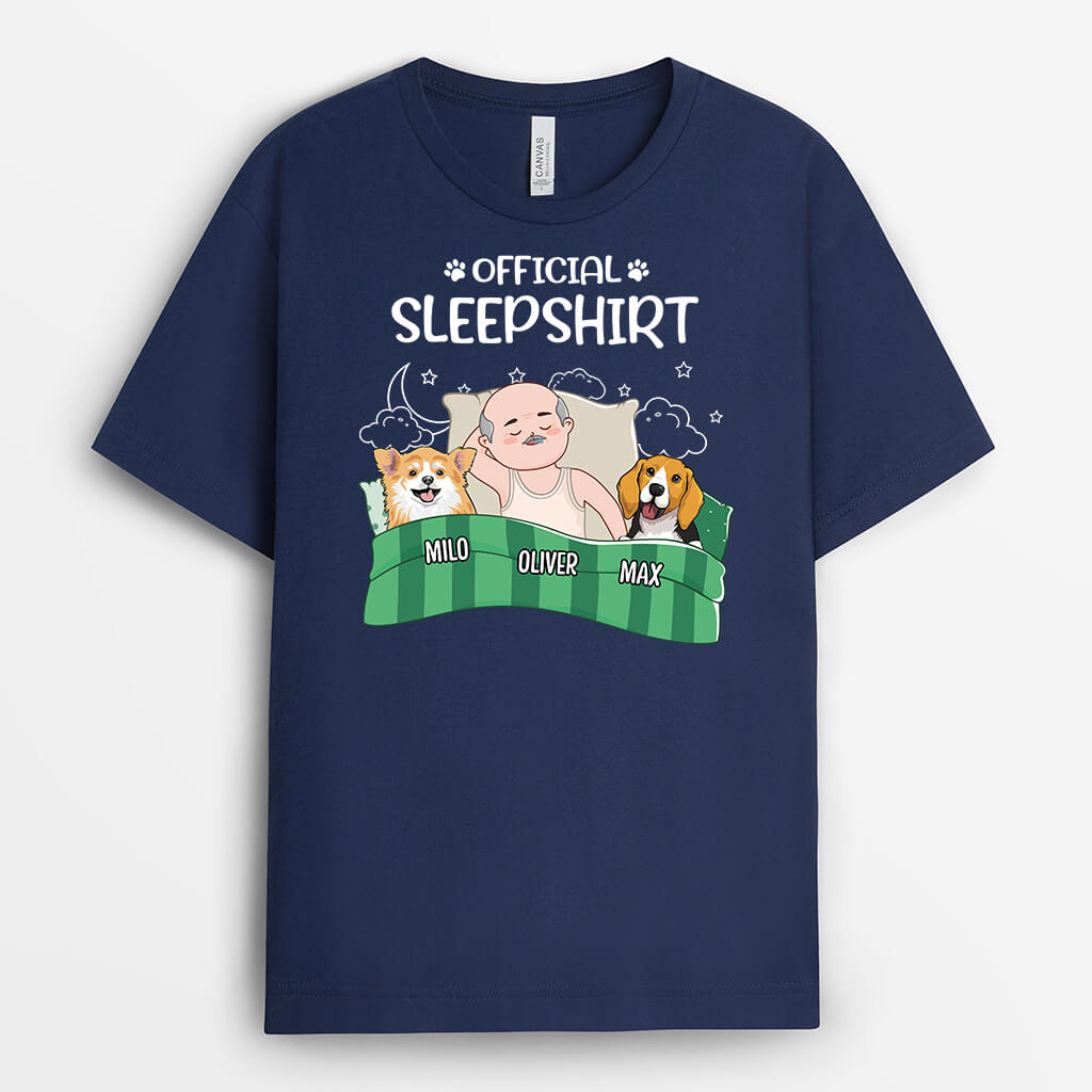 Personalised Best Dog Official Sleepshirt T-Shirt