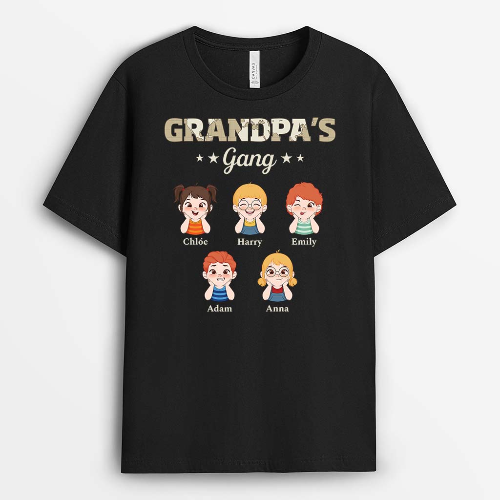 Personalized Daddy/Grandpa's Gang T-shirt