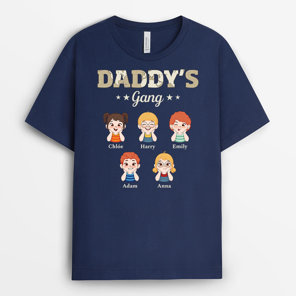 Personalized Daddy/Grandpa's Gang T-shirt