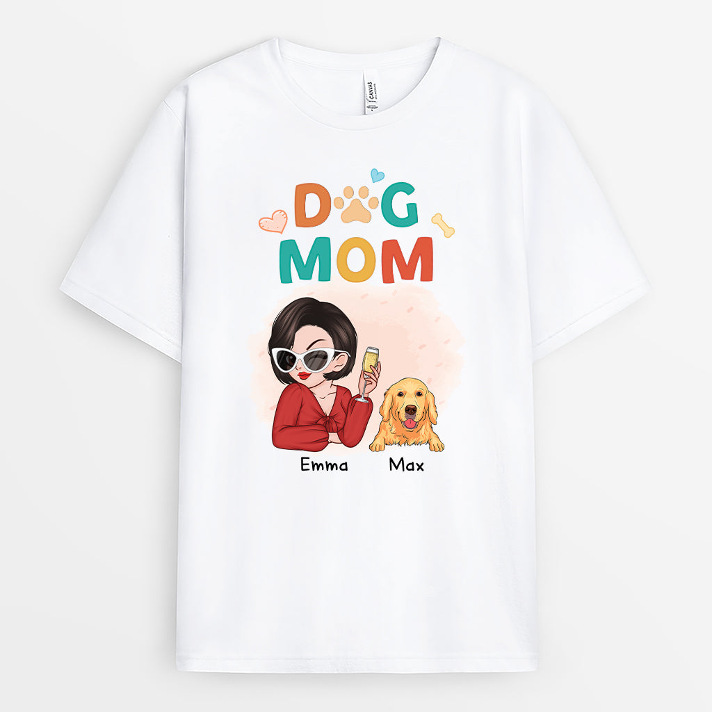 Cool Dog Mom - Customised T Shirt for Dog Lovers