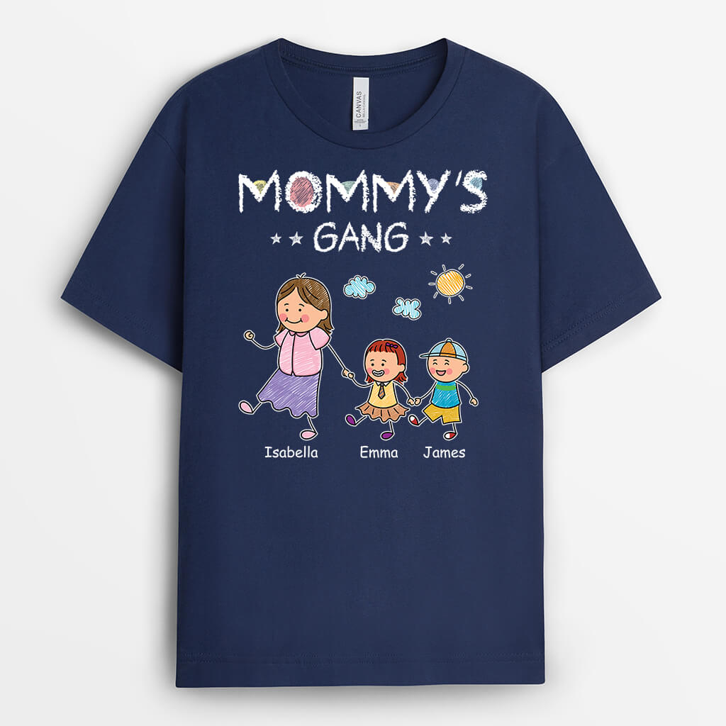 Grandpa's Gang, Walking With The Grandkids T-shirt - Personalized Gift For Grandpa