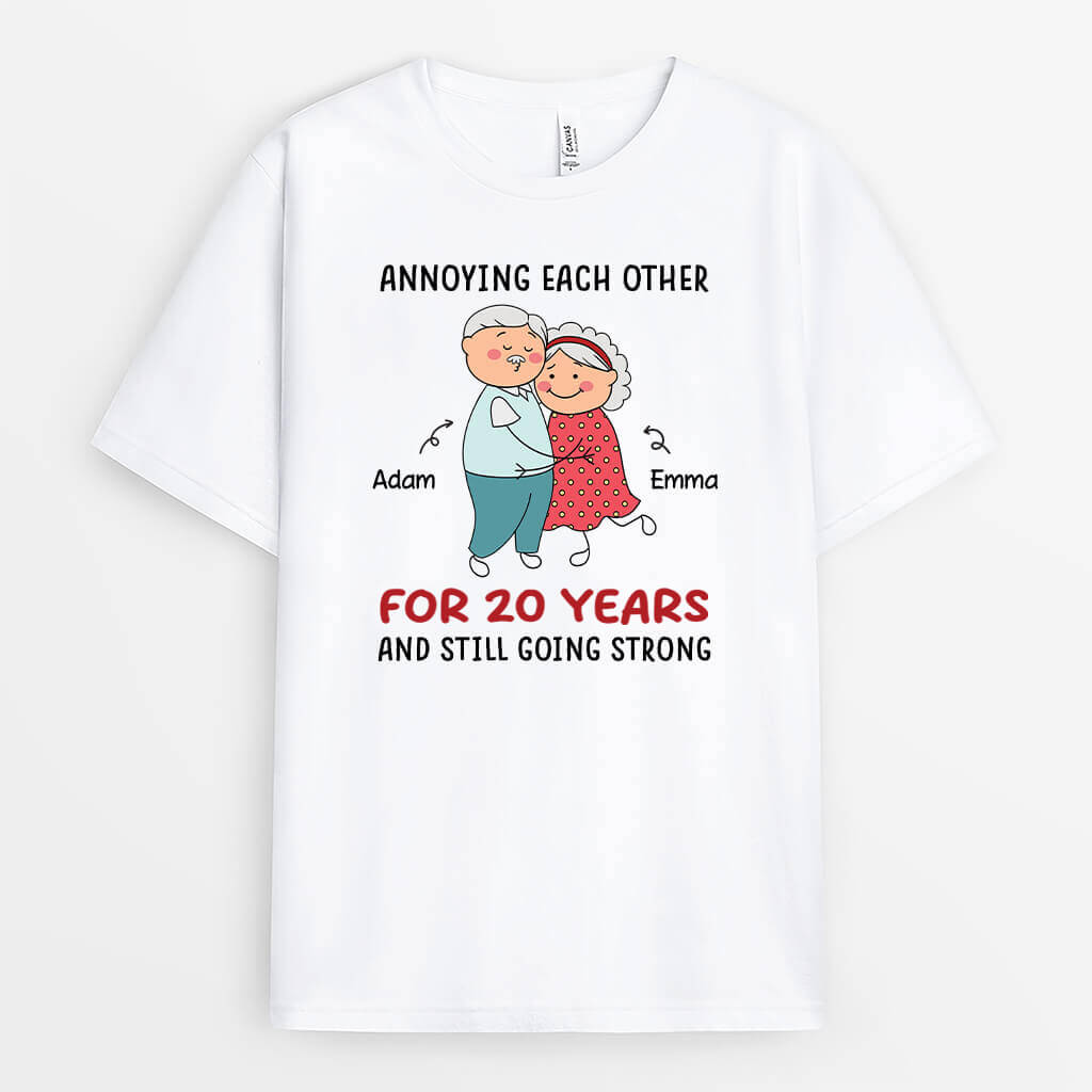 Annoying Each Other - Custom T-Shirt Printing For Couple